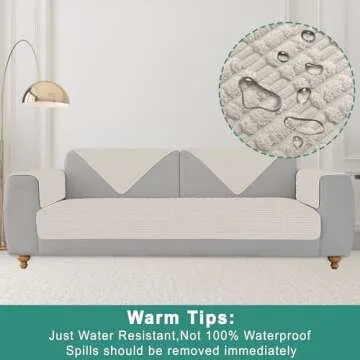 Foxdecor Non-Slip Couch Arm Covers Set of 2 18x28 Inches