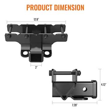 Sulythw 2 Inch Towing Hitch for Jeep Wrangler JL/JLU