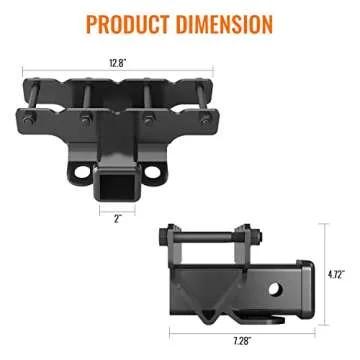 Sulythw 2 Inch Towing Hitch for Jeep Wrangler JL/JLU