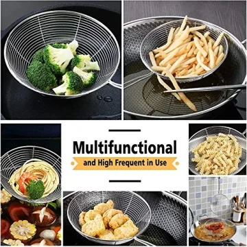 Versatile Chirano Wire Strainer for Cooking and Frying