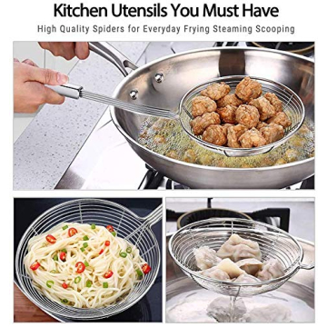 Versatile Chirano Wire Strainer for Cooking and Frying