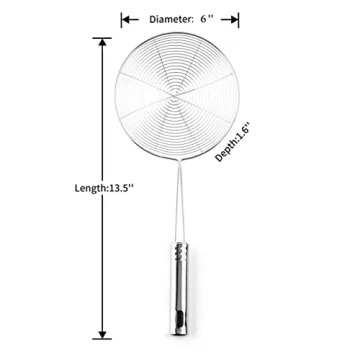 Versatile Chirano Wire Strainer for Cooking and Frying