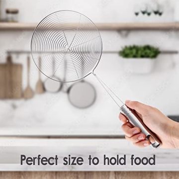 Versatile Chirano Wire Strainer for Cooking and Frying