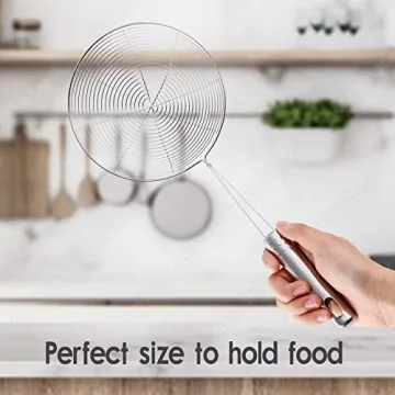 Versatile Chirano Wire Strainer for Cooking and Frying