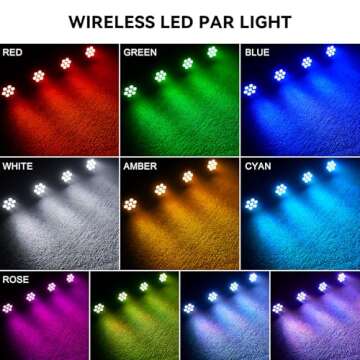 Mini RGB Battery Powered Uplights for Events