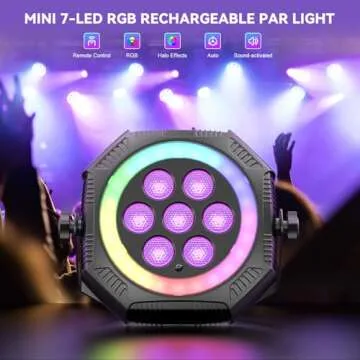 Mini RGB Battery Powered Uplights for Events