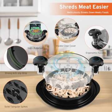 Upgrade Chicken Shredder - Easy Meat Shredding Tool