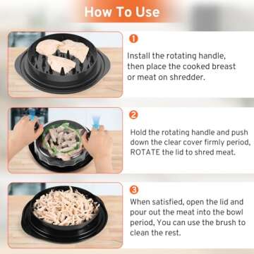 Upgrade Chicken Shredder - Easy Meat Shredding Tool