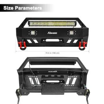 Durable 5th Gen 4Runner Front Bumper with LED Lights