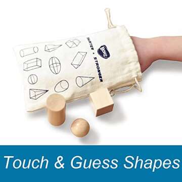 BOHS Geometric Solids Guess Game - 3D Shapes Educational Fun for Kids