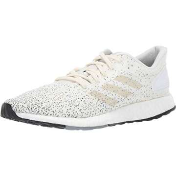 adidas Women's Pureboost DPR Running Shoes, Footwear White/Raw White/Grey Three, 7 M US
