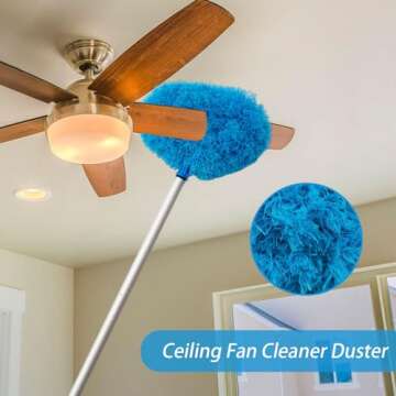 Adjustable Ceiling Fan Duster for Efficient Dusting