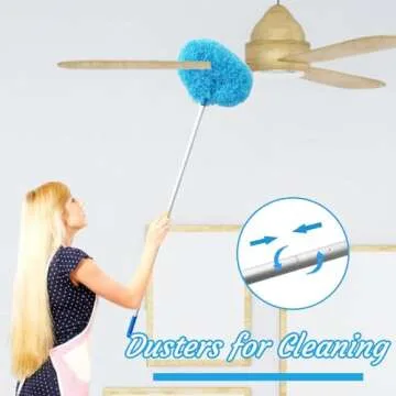 Adjustable Ceiling Fan Duster for Efficient Dusting