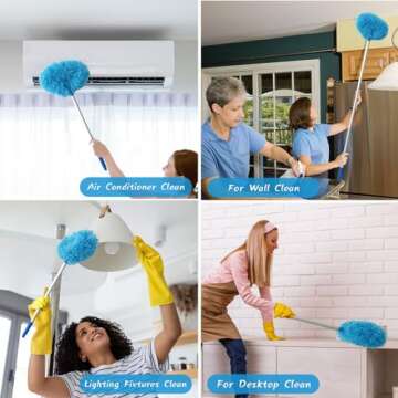 Adjustable Ceiling Fan Duster for Efficient Dusting