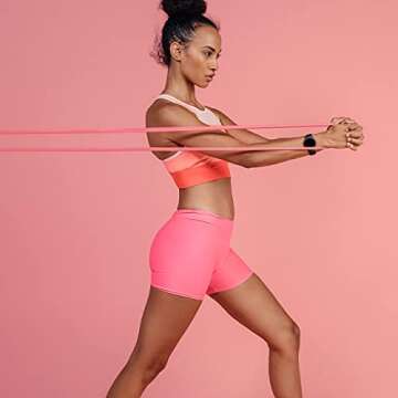 RitFit Pull Up Assist Band - Premium Resistance Band for Pull Up Assistance, Resistance Training, Body Stretching, Powerlifting, Mobility Training (#9 Pink)