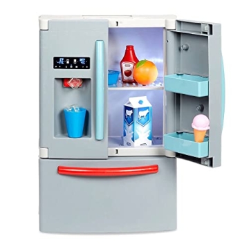 Little Tikes First Fridge Refrigerator with Ice Dispenser Pretend Play Appliance for Kids, Play Kitc...