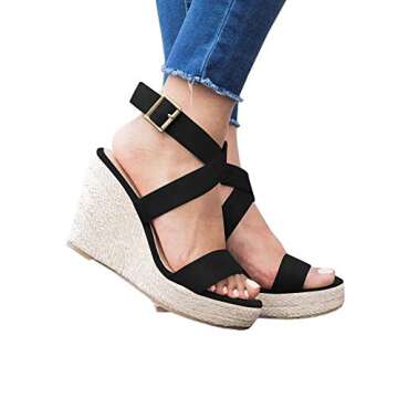 Comfortable Women's Wedge Espadrille Sandals for Summer