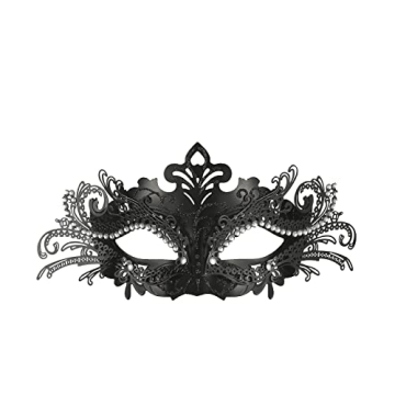 Elegant Halloween Metal Masquerade Mask – Perfect for Proms & Parties!