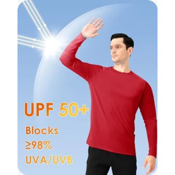 Men's UPF 50+ Sun Protection Shirts - Quick Dry & Lightweight