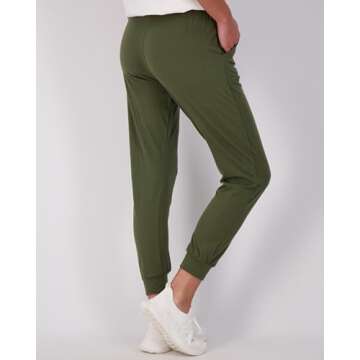 Real Essentials Women's Lounge Jogger Soft Teen Sleepwear Pajamas Fashion Loungewear Yoga Pant Active Athletic Track Running Workout Casual wear Ladies Yoga Sweatpants Pockets, Set 4, M, Pack of 3