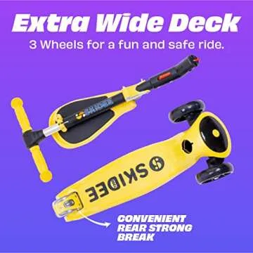 SKIDEE Kick Scooters for Kids 3-5, Adjustable and Fun