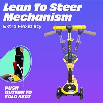 SKIDEE Kick Scooters for Kids 3-5, Adjustable and Fun