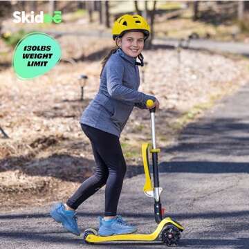 SKIDEE Kick Scooters for Kids 3-5, Adjustable and Fun