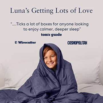 Luna Weighted Blanket for Adults [12lbs - Full - 48" x 72"] [Pink]
