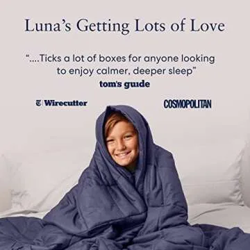 Luna Weighted Blanket for Adults [12lbs - Full - 48" x 72"] [Pink]