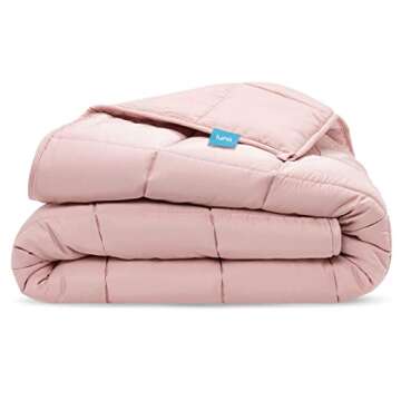 Luna Weighted Blanket for Adults [12lbs - Full - 48" x 72"] [Pink]