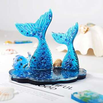 Agate Slice Silicone Resin Mold - 5-Cavity Epoxy Coaster Mold