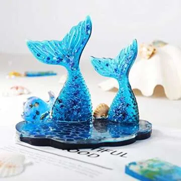 Agate Slice Silicone Resin Mold - 5-Cavity Epoxy Coaster Mold