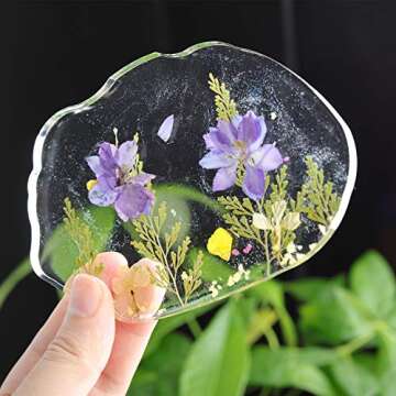 Agate Slice Silicone Resin Mold - 5-Cavity Epoxy Coaster Mold