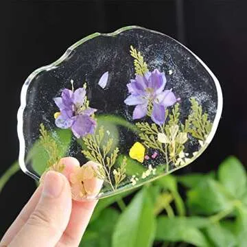 Agate Slice Silicone Resin Mold - 5-Cavity Epoxy Coaster Mold