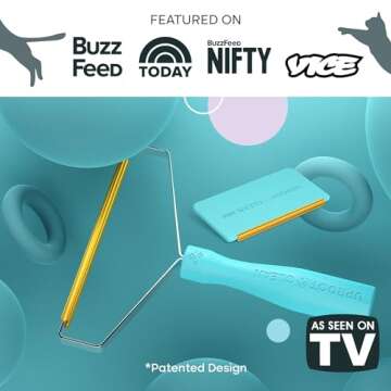 Uproot Cleaner Pro Pet Hair Remover & Mini - Dog Hair Remover Multi Fabric Edge & Carpet Scraper - Cat Hair Remover for Couch, Pet Towers & Car Detailing - The Hairy-Situation Survival Kit!