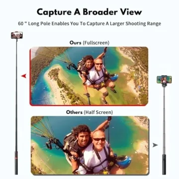 ULCLAYRUS Selfie Stick & Tripod for iPhone and Android