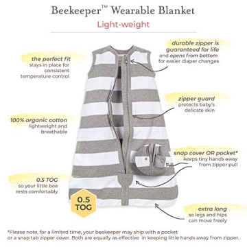 Burt's Bees Baby Beekeeper Wearable Blanket for Infants