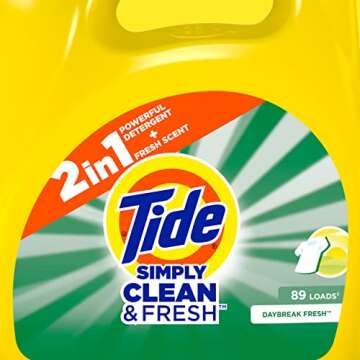 Tide Simply Liquid Laundry Detergent Daybreak Fresh, 114 loads