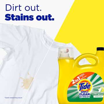 Tide Simply Liquid Laundry Detergent Daybreak Fresh, 114 loads