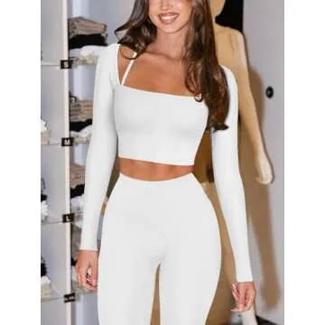 Stylish LASLULU Long Sleeve Workout Tops for Women