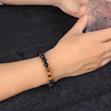 JoycuFF Husband Boyfriend Gifts Ideas Mens Bracelet, To My Man Bracelet for Men Anniversary Birthday Valentine's Day Christmas Gifts for Him Husband Boyfriend from Wife Girlfriend