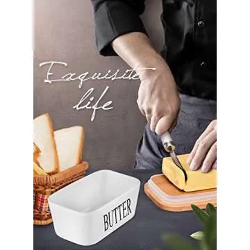 Elegant Butter Dish with Lid for Freshness and Style