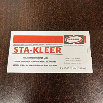 Harris Welding Helmet/Hood Clear Lens Cover 100 Pack