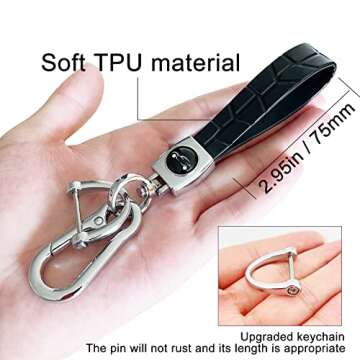 TANDRIVE Key Fob Cover For 2018-2024 Jeep Wrangler Gladiator JL JLU Sahara Rubicon The Sport JT Overland Sport S(2 3 4-Buttons, Black)