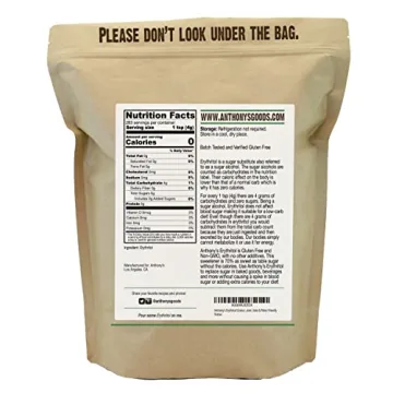 Anthony's Erythritol Granules for Baking and Beverages