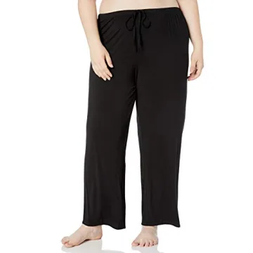 Natori Women's Feathers Knit Long Sleeve PJ in Black