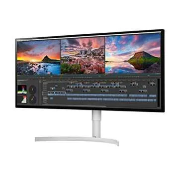 LG 34BK95U-W UltraFine 34" 21:9 5K 2K (5120 x 2160) Nano IPS LED UltraWide Monitor, 600 cd/m² HDR, Thunderbolt 3 / USB Type-C Inputs Black