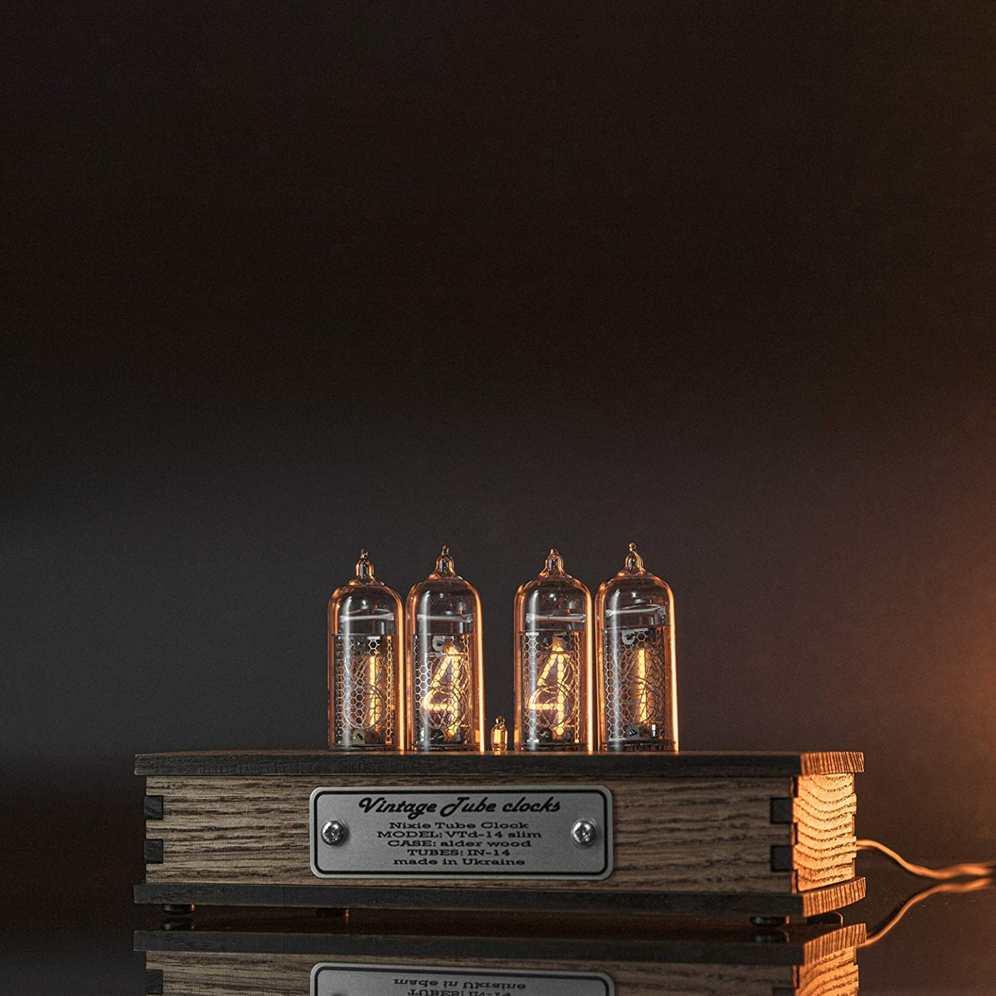 Nixie Tube Clock with Motion Sensor & Spare IN-14 Tube