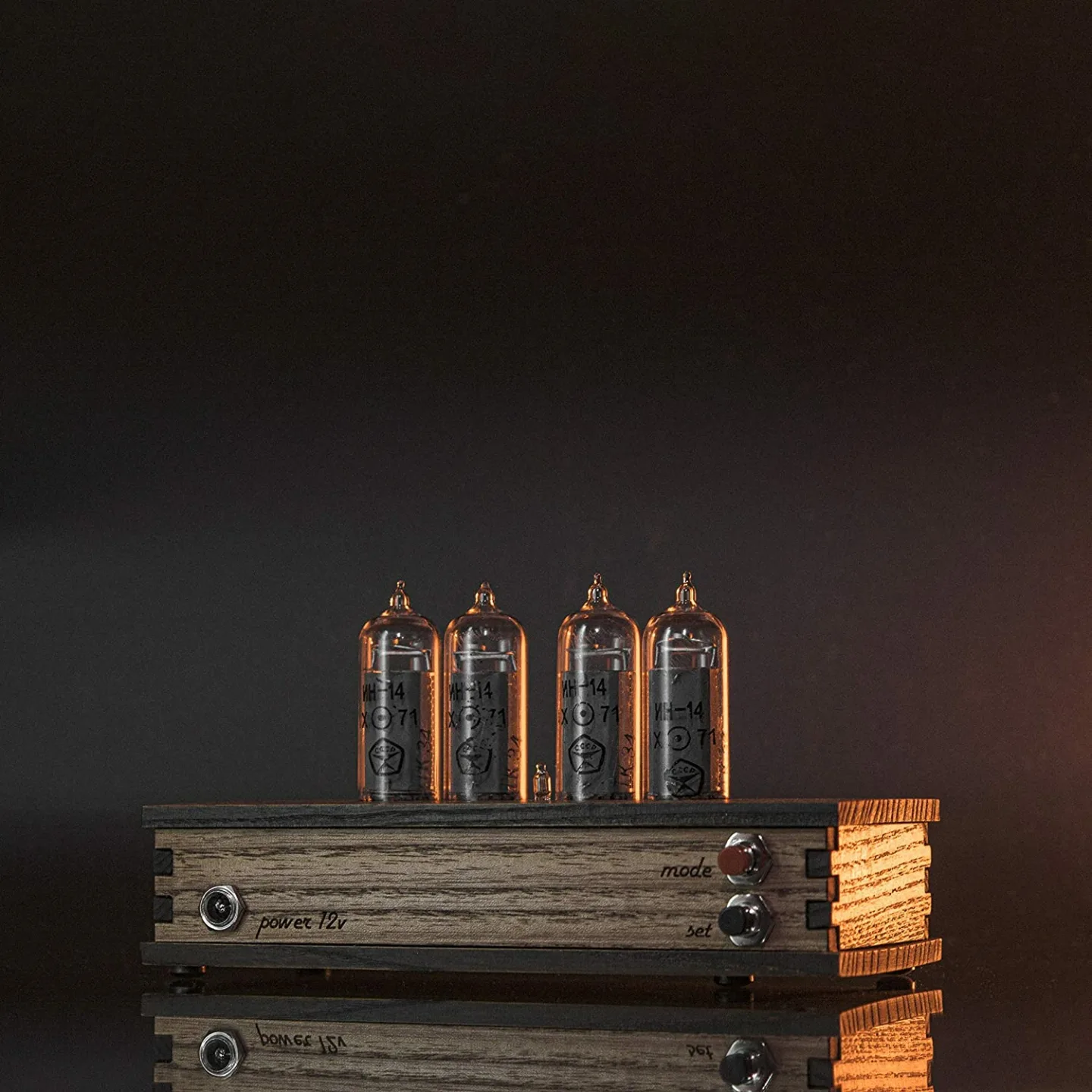 Nixie Tube Clock with Motion Sensor & Spare IN-14 Tube