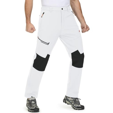 Waterproof Fleece-Lined Ski Pants for Men - Warm & Durable